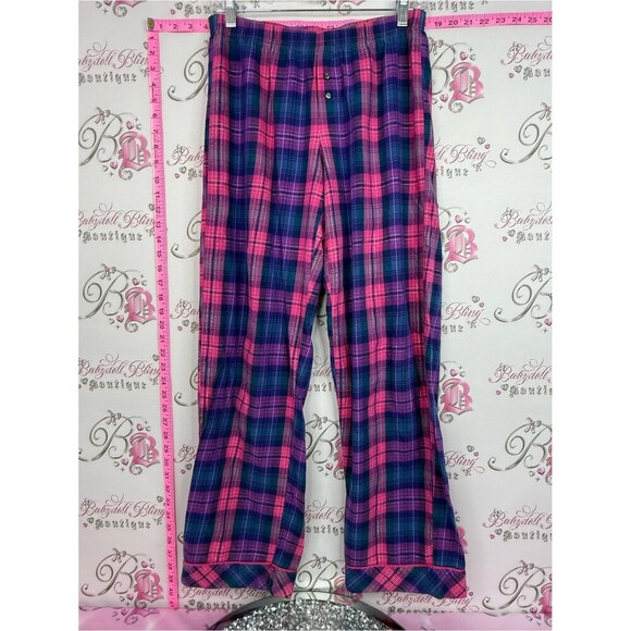 Victoria's Secret Other - Victoria's Secret Pink and Blue Plaid pants Pajama Pants PJ